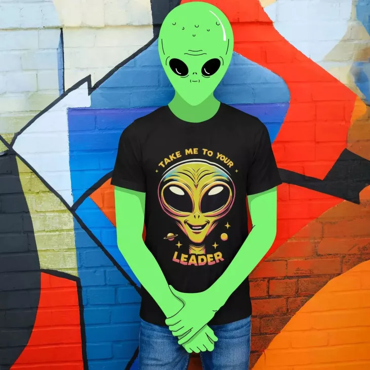alien graphic tee