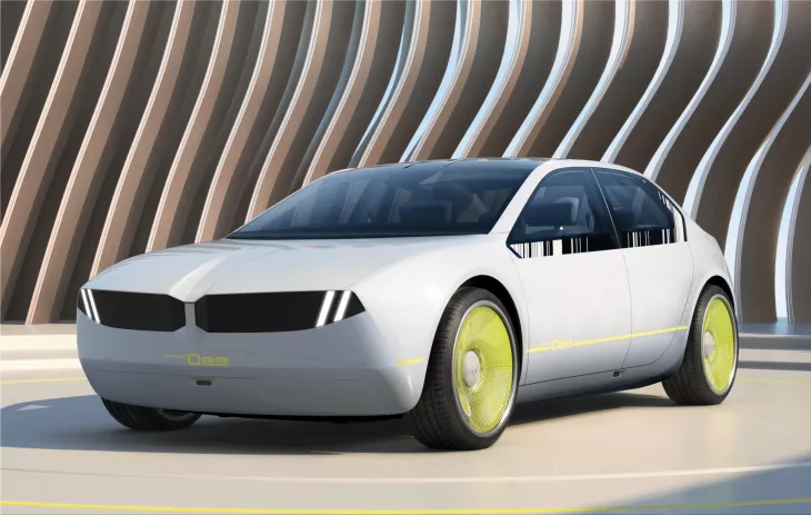 The BMW I Vision Dee is a futuristic electric sedan